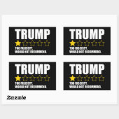 Trump - Too Fascisty Would Not Recommend Rechthoekige Sticker (Vel)
