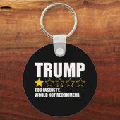 Trump - Too Fascisty Would Not Recommend Sleutelhanger (Achterkant)