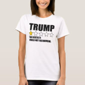 Trump - Too Fascisty Would Not Recommend T-shirt (Voorkant)