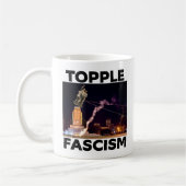 TRUMP "TOPPLE FASCISM" COFFE MUG KOFFIEMOK (Links)