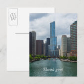 Trump Tower Chicago River Bedankt Postkaart (Voorkant / Achterkant)