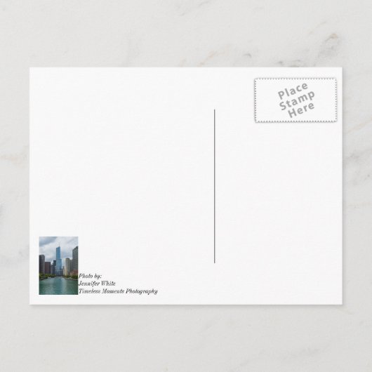 Trump Tower Chicago River Denking You Briefkaart (Achterkant)