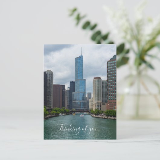 Trump Tower Chicago River Denking You Briefkaart (Staand voorkant)