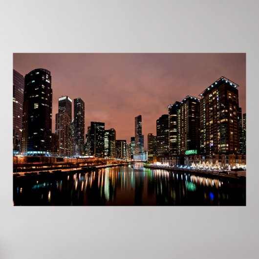 Trump Tower op de Chicago River Poster (Voorkant)