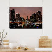 Trump Tower op de Chicago River Poster (Keuken)
