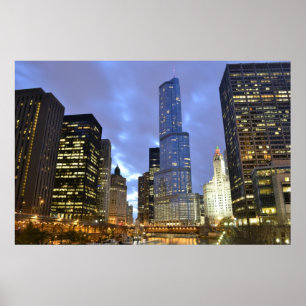 Trump Tower op de rivier Poster