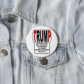 Trump TP! Ronde Button 7,6 Cm (In situ)
