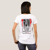 Trump TP! T-shirt (Achterkant volledig)