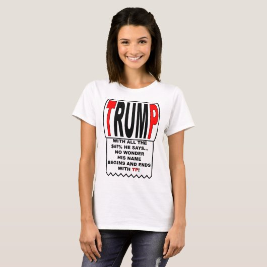 Trump TP! T-shirt (Voorkant volledig)