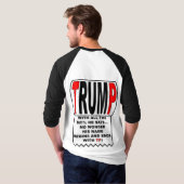 Trump TP! T-shirt (Achterkant volledig)