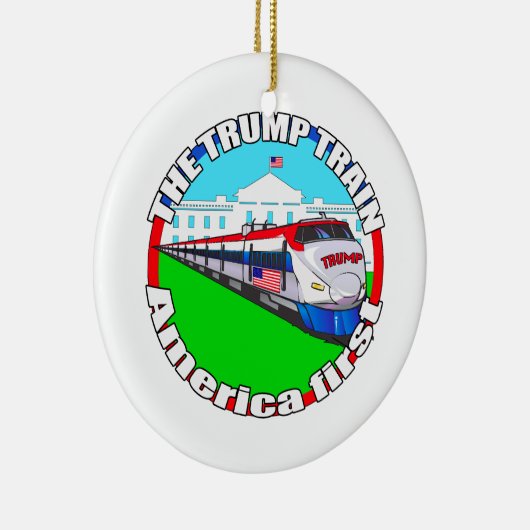 Trump Train America first Keramisch Ornament (Rechts)