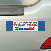 TRUMP TRAIN BUMPERSTICKER (Op auto)
