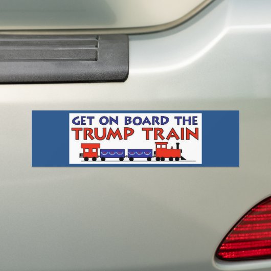 TRUMP TRAIN BUMPERSTICKER (Op auto)