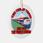 Trump Train Keramisch Ornament (Rechts)