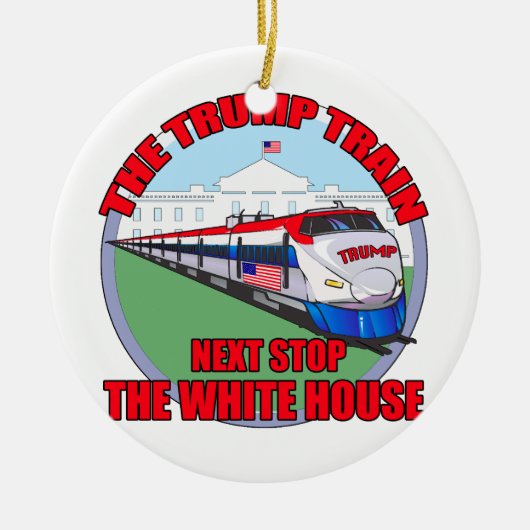Trump Train Keramisch Ornament (Voorkant)