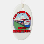 Trump Train Keramisch Ornament (Rechts)