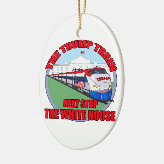 Trump Train Keramisch Ornament (Links)