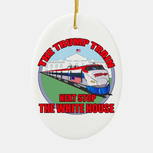 Trump Train Keramisch Ornament (Voorkant)
