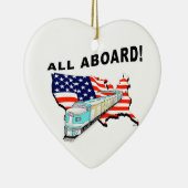 Trump Train Keramisch Ornament (Rechts)