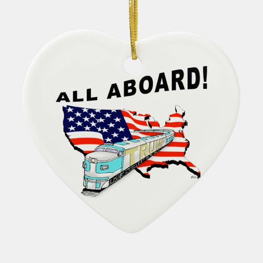 Trump Train Keramisch Ornament (Voorkant)