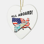 Trump Train Keramisch Ornament (Links)