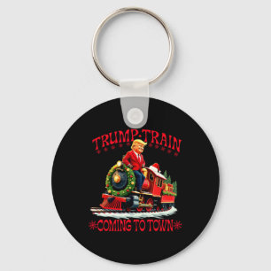 Trump Train kerst komt naar Santa Trump 2 Sleutelhanger