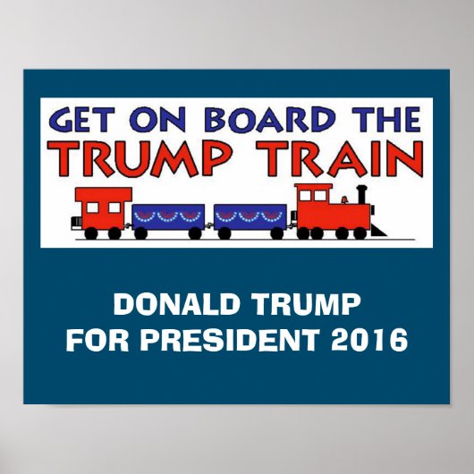 TRUMP TRAIN POSTER (Voorkant)