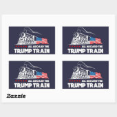 Trump Train Rechthoekige Sticker (Vel)