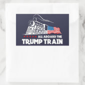 Trump Train Rechthoekige Sticker (Tas)