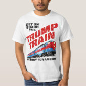  Trump Train T-Shirt Get on Board Victory (Voorkant)