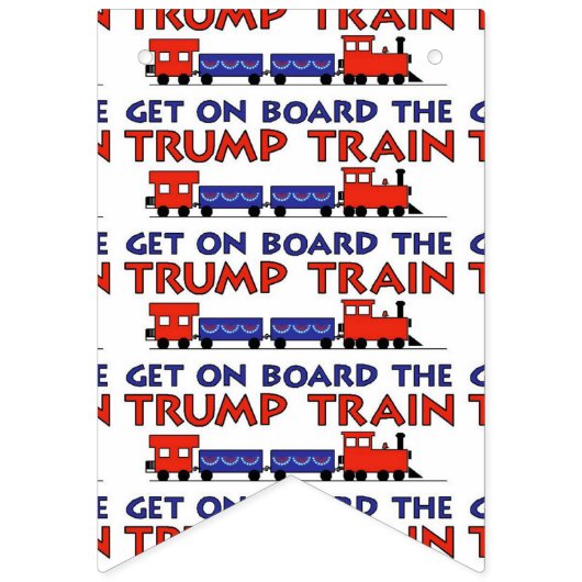 TRUMP TRAIN VLAGGETJES (Eerste vlag)