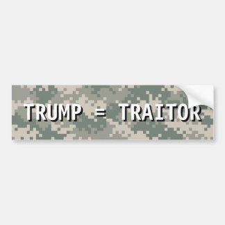 TRUMP = TRAITOR Bump Sticker