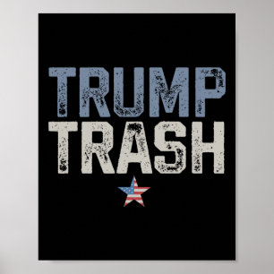 Trump Trash 2024 Garge voor Trump Proud Mega Garge Poster