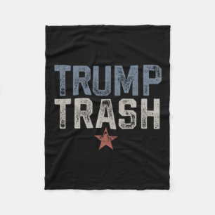 Trump Trash 2024 Grunge Garbyge voor Trump Fleece Deken