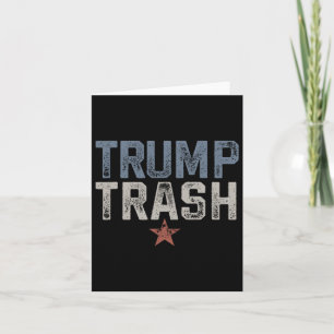 Trump Trash 2024 Grunge Garbyge voor Trump Kaart