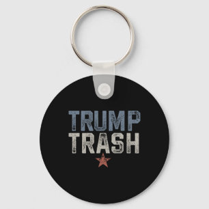 Trump Trash 2024 Grunge  Garbyge voor Trump Sleutelhanger