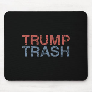 Trump Trash 2024 Retro Grunge Garbyge voor Muismat