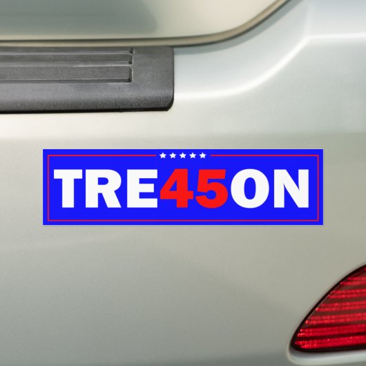 Trump Tre45on Bumpersticker (Op auto)