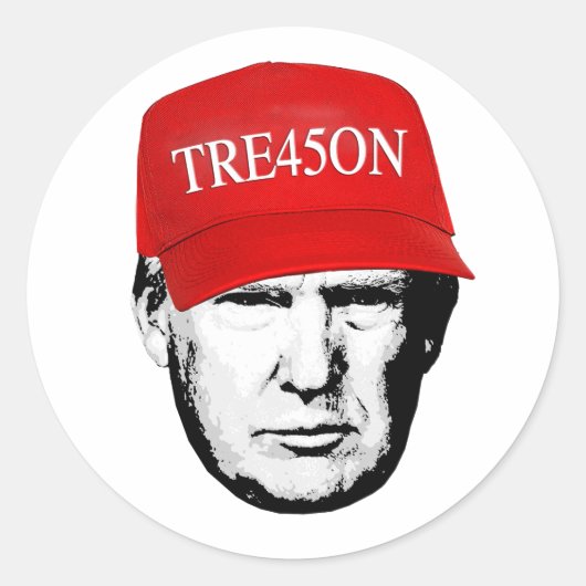 Trump Tre45on Ronde Sticker (Voorkant)