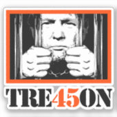 Trump Tre45on Sticker (Voorkant)