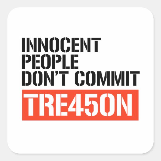 Trump TRE45ON Vierkante Sticker (Voorkant)