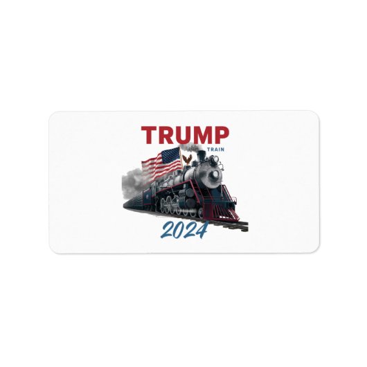 Trump Trein 2024 Etiket (Voorkant)