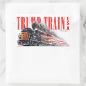 Trump trein 2024 rechthoekige sticker (Tas)