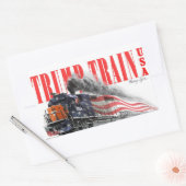 Trump trein 2024 rechthoekige sticker (Envelop)