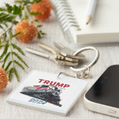 Trump trein 2024 sleutelhanger (Voorkant Rechts)