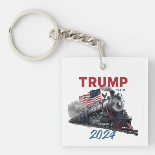 Trump trein 2024 sleutelhanger (voorkant)