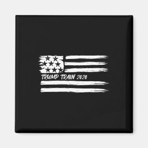 Trump Trein President Verkiezingscampagne Usa Vlag Magneet