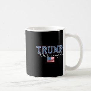 Trump Triomf Amerikaanse Vlag Sterren 2025 Winnaar Koffiemok