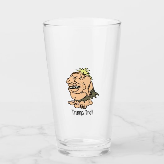 Trump Troll Glas (Voorkant)