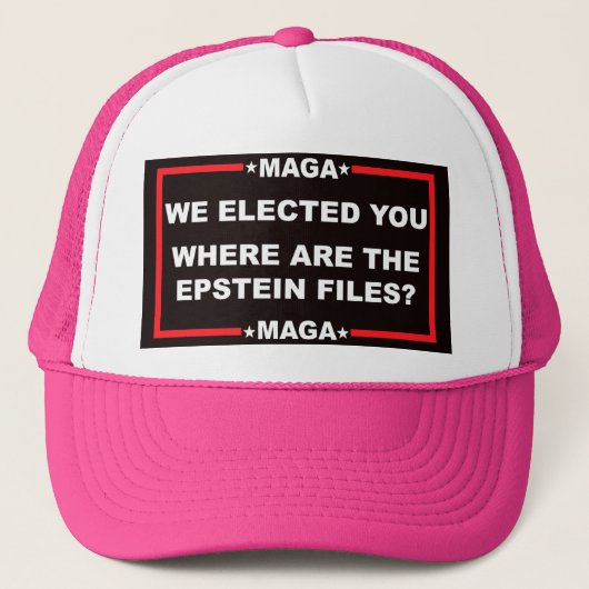 Trump Trucker Hat Pet (Voorkant)